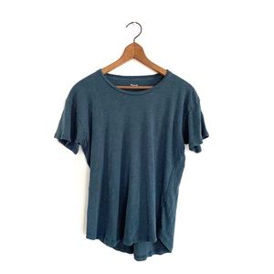 Teal Blue Cotton Madewell Tee Small